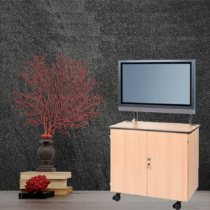 Metal & Wooden TV Trolley for 32″ to 55″ Saatvik STT-306